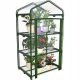 Mini staklenik za balkon s tri police od prozirne folije 125x69x49cm