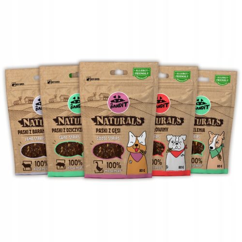 Mr. Bandit Prirodni set od 5 poslastica za pse
