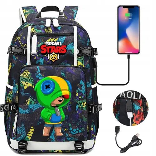 Leonov ruksak Brawl Stars s USB punjenjem i velikim kapacitetom