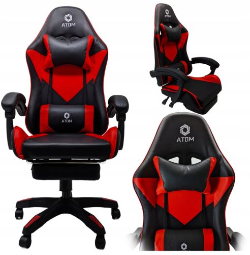 DUNMOON 8979 Gaming Stolica, Crna i Crvena Eko Koža