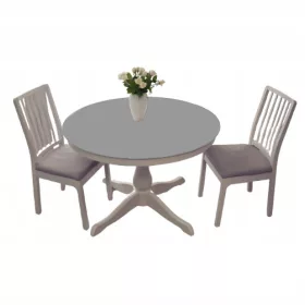    Zaštitna podloga za stol, promjer 180 cm, okrugla, 2,6 mm, SIVA