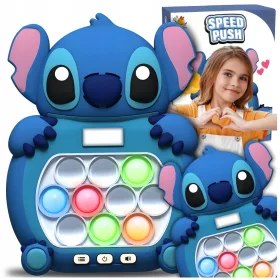   POPIT STICH ELEKTRONSKA IGRA PLAVA ANTI-STRES KONZOLA FIDGET IGRAČKA