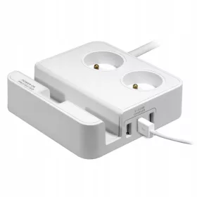    Produžni kabel, Logo zaštitna letvica, 1,8 m, 5 utičnica, bijela