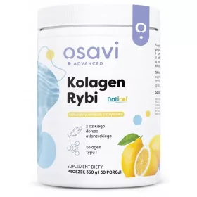   Kolagen Rybi z Dzikiego Dorsza z Aromatem Cytrynowym OSAVI 360g