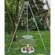  Roštilj tronožac od nehrđajućeg čelika 250cm + 2 rešetke 80 i 50cm + kolut LUX set