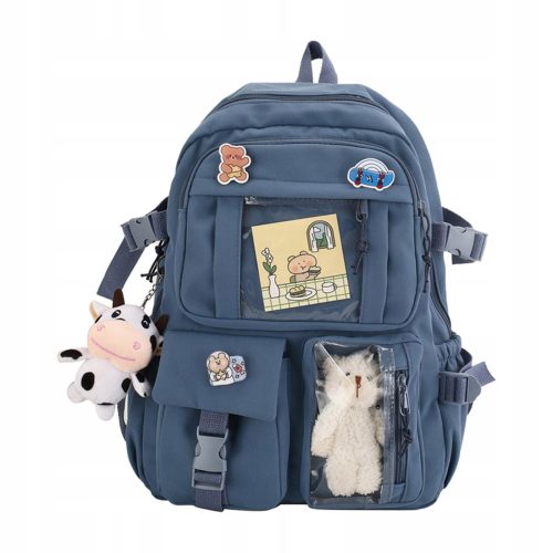 KAWAII Shades of blue 35L školski ruksak s više odjeljaka za djevojčice