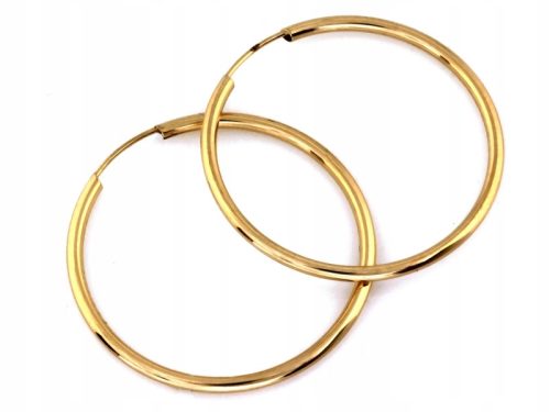 Zlatne naušnice od 585 zlata, elegantne karike od 30 mm