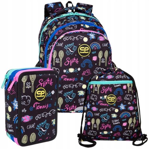 CoolPack Školski Set Jerry - Ruksak, Pernica i Teniski Set