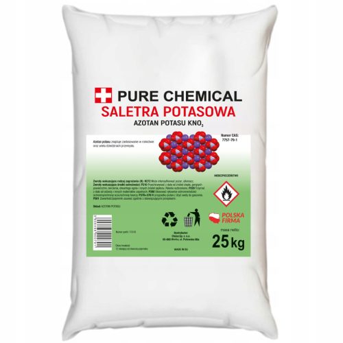 SALETRA POTASOWA AZOTAN POTASU KNO3 BEZ DODATKÓW 99,5% 25kg