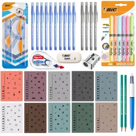    XXL školski set za sjedenje od 7. do 8. razreda srednje škole, BIC, 39 komada. 10 brojeva