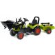  FALK Green Claas traktor s prikolicom i žlicom s pedalom 2 godine