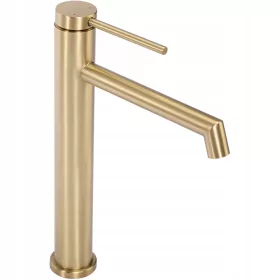   Zlatna Samostojeća Baterija za Umivaonik FOSS High Brushed Gold - REA