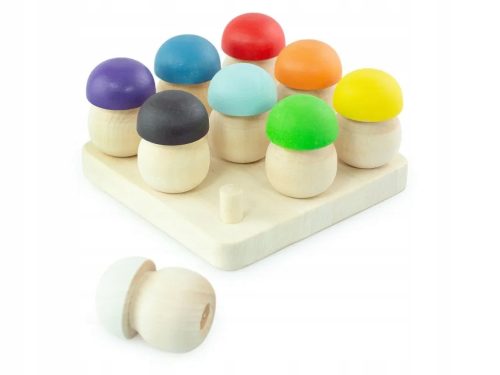 Montessori drvena igračka "Sorter Gra Grzybkowa Šuma 9"