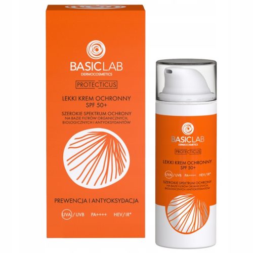 BasicLab Zaštitna Krema za Lice SPF50+, 50 ml