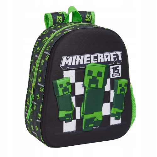 Minecraft Ruksak za vrtić s jednim odjeljkom u crnoj boji