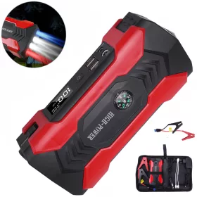   28000 MAH HITNI AUTOMOBILSKI POWERBANK AKUMULATOR ZA POKRETANJE + SOS LED
