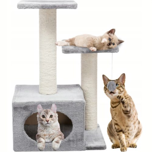  CAT SCRACTER HOUSE TOWER POST LED IGRAČKA ZA GREBANJE 70cm