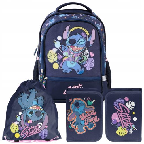 STICH MLADI ŠKOLSKI RANAC BeUniq Lilo i Stitch disney + 2 druga proizvoda