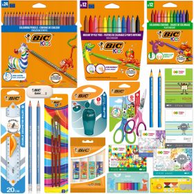    BIC SCHOOL LAYET ZA 1-3 RAZRED bojice, flomasteri, OLOVKE, BLOKOVI, LJEPILO + GRATIS