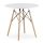  ModernHome stol 51997090 okrugli 80 x 80 x 75,5 cm bijeli