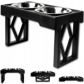    Set od dvije zdjele, metalne Emes, crne, 1,8 l, usporavanje jedenja