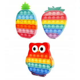   Truskačka ananas sova Pop It antistres igračke kompleti od 3 komada