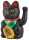  Japanese Cat Maneki-Neko Chinese Cat of Happiness 21 cm CRNI crni mačak VEL