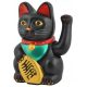  Japanese Cat Maneki-Neko Chinese Cat of Happiness 21 cm CRNI crni mačak VEL