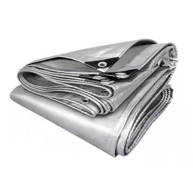   Višenamjenska srebrna cerada 6x8m 120g s aluminijskim očkima