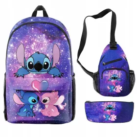 KOLSKI RANAC SET KUTIJA TORBA 3U1, Lilo i Stitch, višebojni