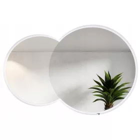    Okruglo ogledalo, dvostruko LED 80 cm i 60 cm - 110 cm lijevo