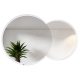  Okruglo ogledalo, dvostruko LED 80 cm i 60 cm - 130 cm desno