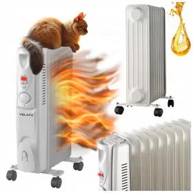    ELEKTRIČNI ULJNI RADIJATOR 9 REBARA MERAPI TERMOSTAT 2000 WAT