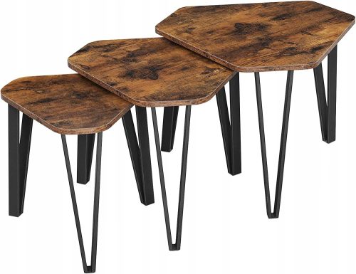 Vrhunski set 3 stolića za kavu LOFT