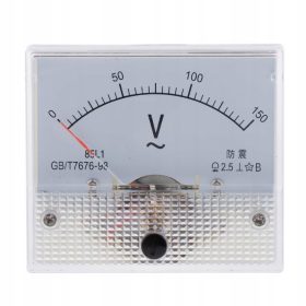   Kvalitetni analogni voltmetar 85L1 DC za precizno mjerenje napona od 0-150 V. Izrađen od visokokvalitetnog ABS materijala, ovaj voltmetar je izdržljiv i idealan za nadzor baterija i električnih instal