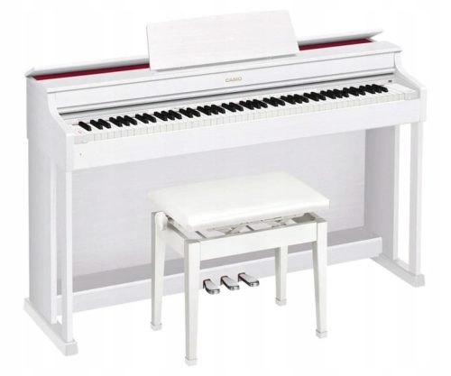 Casio AP-470WE Digitalni Klavir s Podesivom Drvenom Klupicom