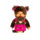 Majka Monchhichi i dijete plišana igračka - Ružičasta mačka od 20 cm