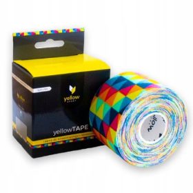 Kinezio traka YellowTAPE 5 cm x 5 m, dugini trokuti