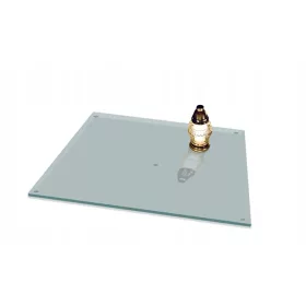   STALAK ZA SVIJEĆE Kaljeno staklo PROZIRNO 65x60cm za SPOMENIK