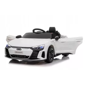   Bijeli Audi RS e-tron GT 4x35W Električni Automobil s EVA kotačima, Kožom i Pilotom 2.4GHz