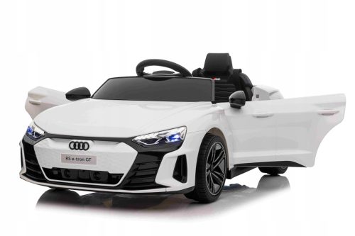 Bijeli Audi RS e-tron GT 4x35W Električni Automobil s EVA kotačima, Kožom i Pilotom 2.4GHz