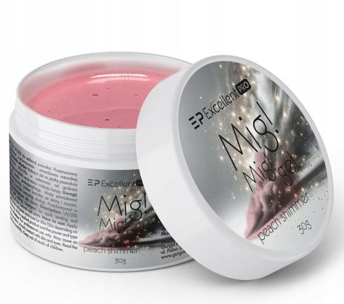 IZVRSAN PRO MIG MIG ZEL ZA IZGRADNJU BRZI SAMONIVELIRAJUCI SJAJUCI BRESKVASTI GEL 30 g