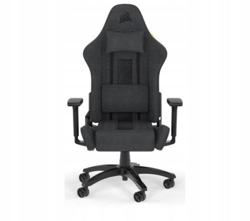  Corsair TC100 opuštena gaming stolica crna i siva tkanina crna i siva