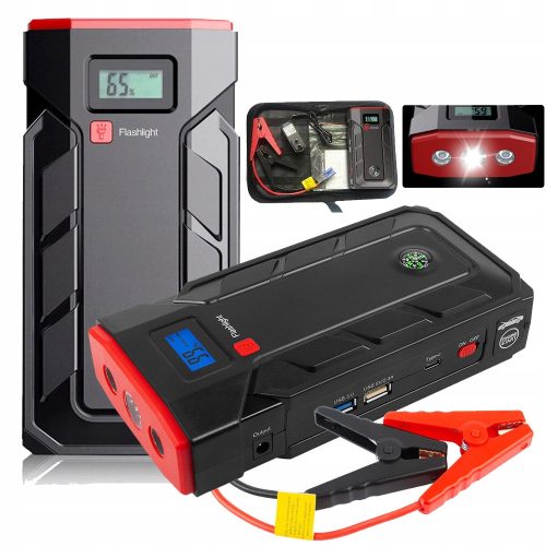 BOOSTER ZA AUTO 30000 mAh | ROZRUCH POWER BANK ZA VOZILA | SNAŽAN PUNJAČ ZA AUTOMOBILE
