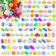 Mini Mochi Squishy Fidget Gniotki Pop It Gniotek Set 200 komada