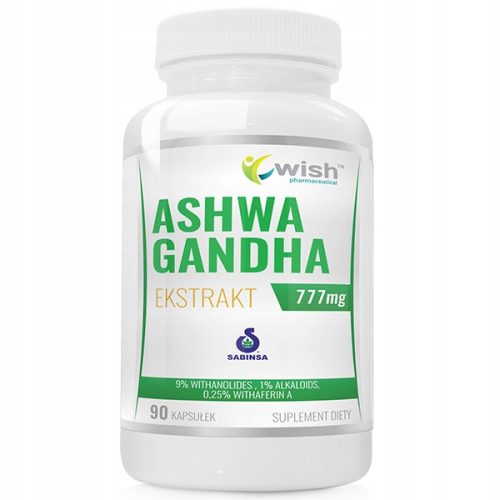 Ashwagandha 777 mg s 9% vitanolidima - WISH PHARMACEUTICAL