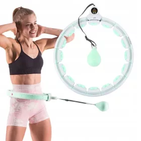   Hula Hoop Fitness Set with Adjustable Size and Weight + LCD Counter