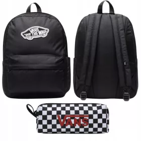   Vans Old Skool Školski Ruksak u Crnoj Boji s Vans Šahovnicom Piórnika za Školu