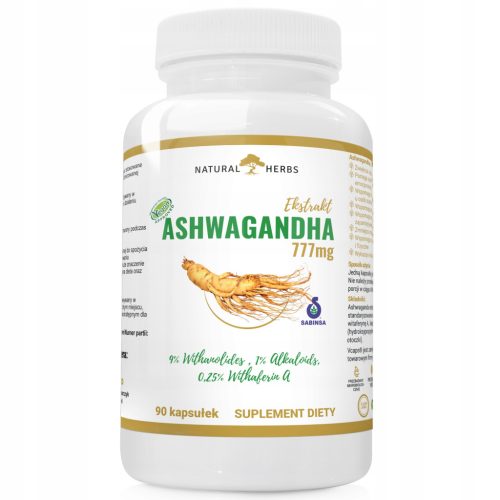 Ashwagandha Ekstrakt 777mg - biljni suplement za smanjenje stresa i umora