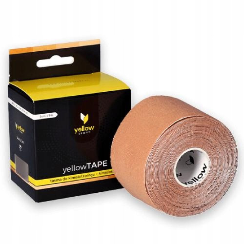 YellowTAPE elastična traka Kinesiotaping 5 cm x 5 m boje mesa
